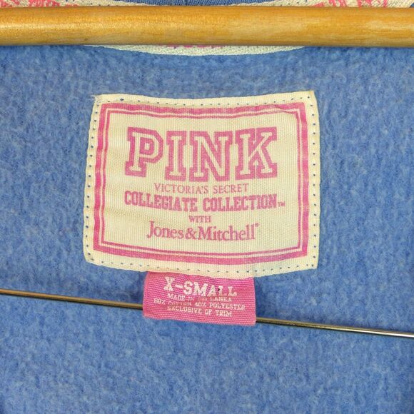 VTG Y2K PINK Victoria’s Secret UCLA Bruins Hoodie Womens XS Blue Academia RARE - Picture 9 of 15